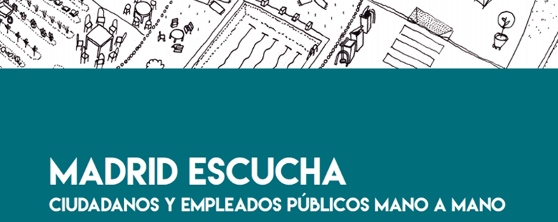 Convocatoria de taller colaborativo entre ciudadanos y empleados municipales en Madrid